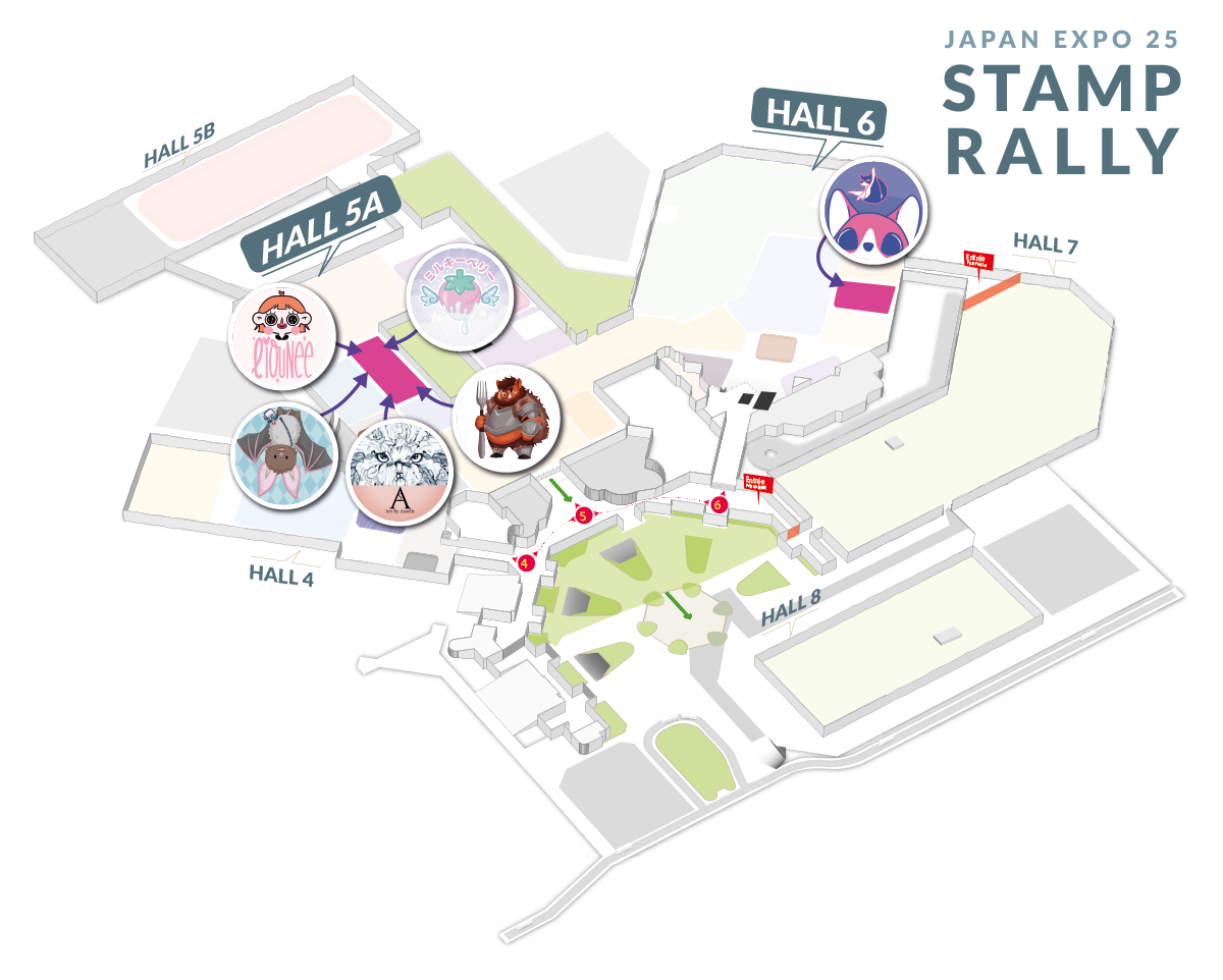 Plan de la Japan Expo