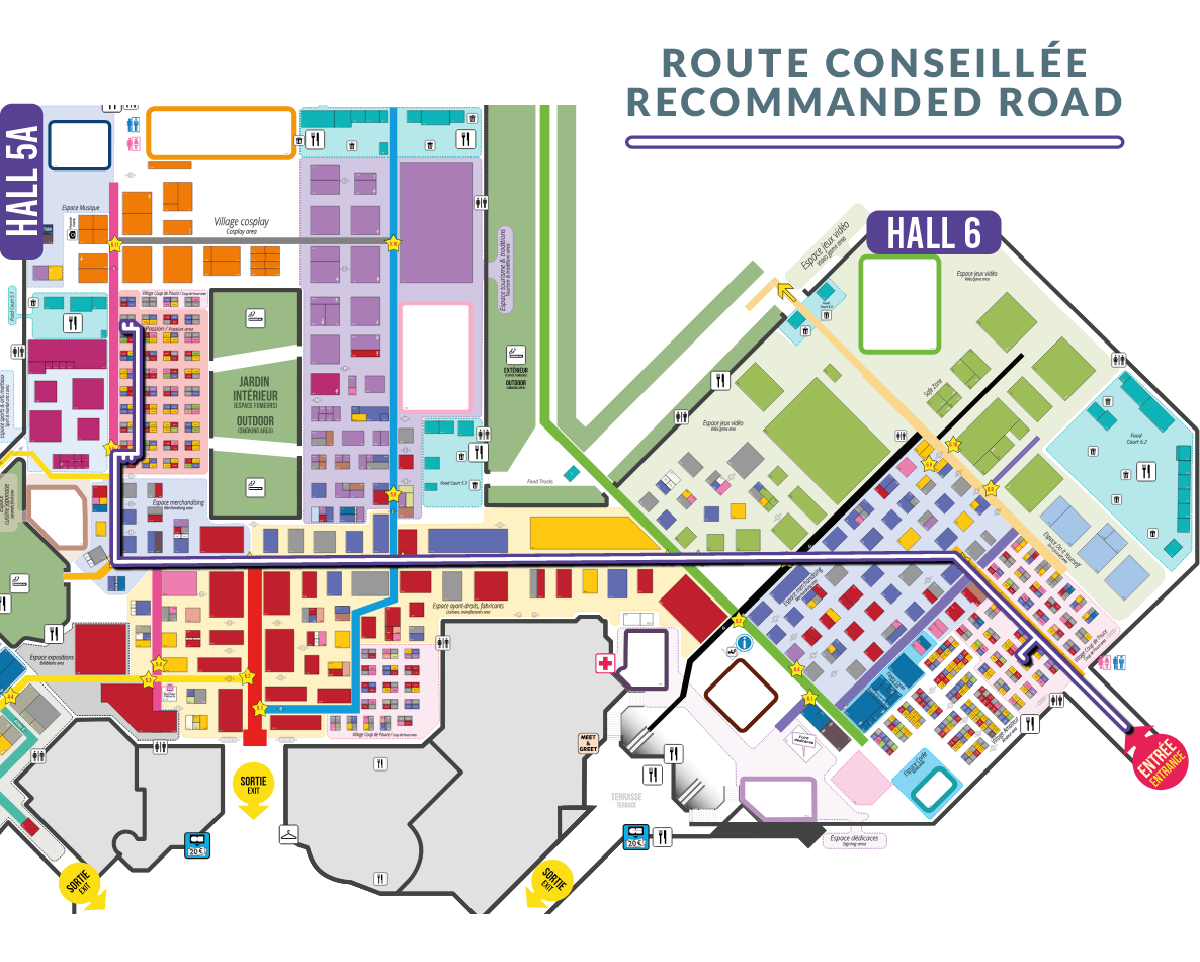 Plan de la Japan Expo